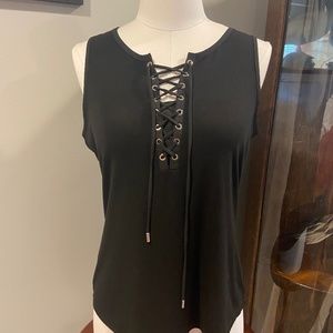 White House Black Market laced front top